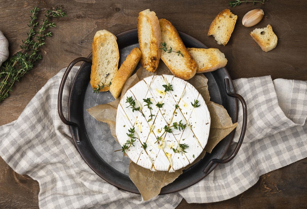 Camembert rôti au thym